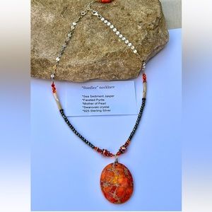 Gorgeous Orange Jasper necklace!